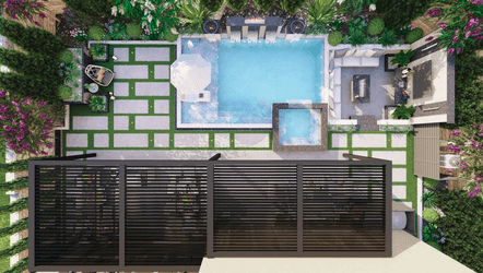 Back yard landscape design example 4